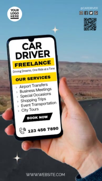 CAR DRIVER SERVICES Digital na Display (9:16) template