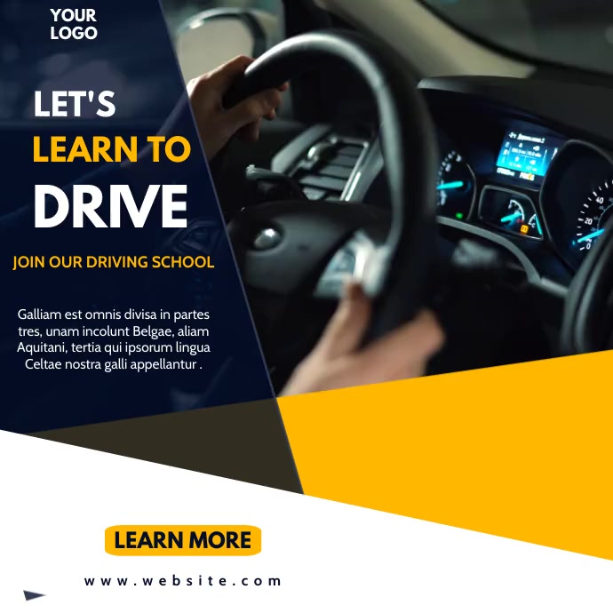 Driver Advertisement Copy of car driving advertising | PosterMyWall