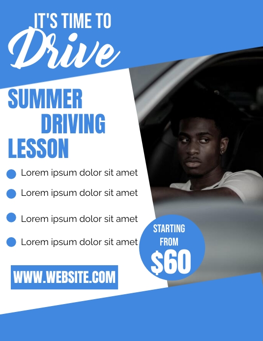 Copy of Car Driving Lesson | PosterMyWall