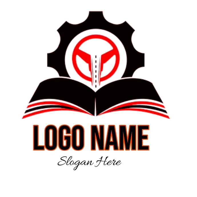 car driving logo school bus drive logo , vehi โลโก้ template