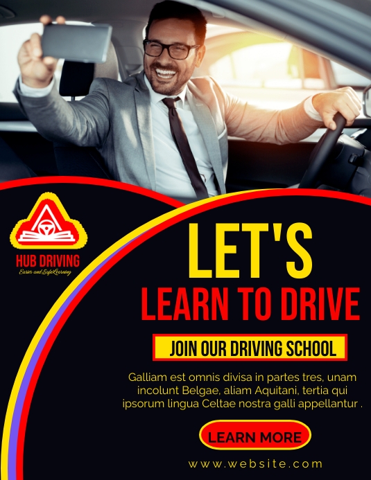 car driving school advertising , car driving Template | PosterMyWall