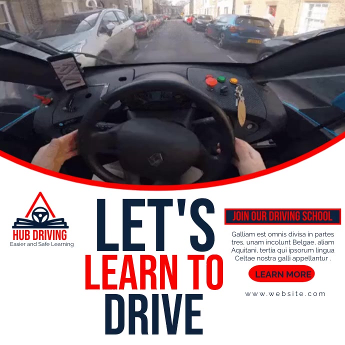 car driving school advertising , car driving Template | PosterMyWall