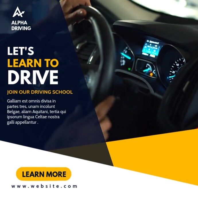 car driving school advertising Template | PosterMyWall