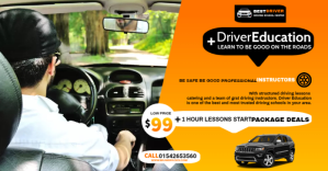 car driving school Facebook-annonce template