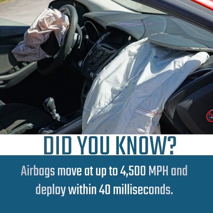 Car facts about vehicle airbags Template PosterMyWall