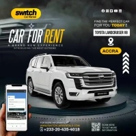 Car for rent & sale video ad Instagram Post template