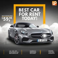Car For Rent Cuadrado (1:1) template