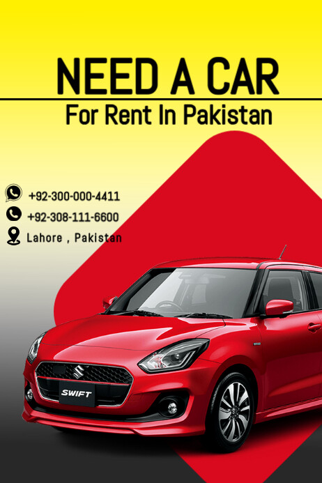 Car for rent Template | PosterMyWall