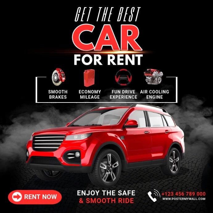 Car For Rent Template PosterMyWall