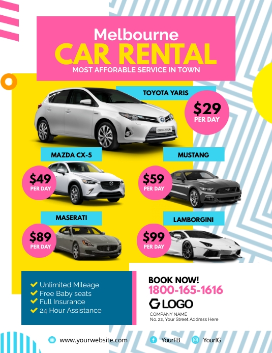 Car For Rent Flyer Template | PosterMyWall