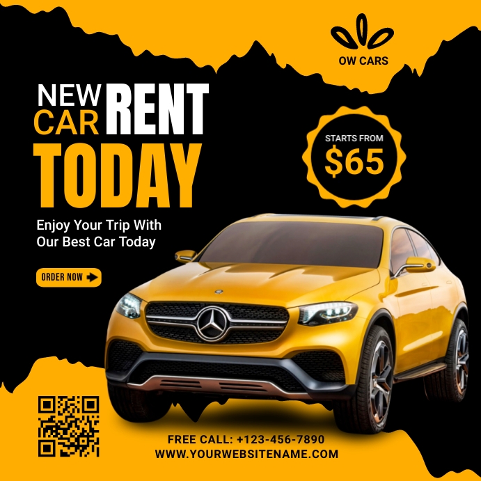 Car for Rent Post - Rent A Car Post - Promo Template | PosterMyWall