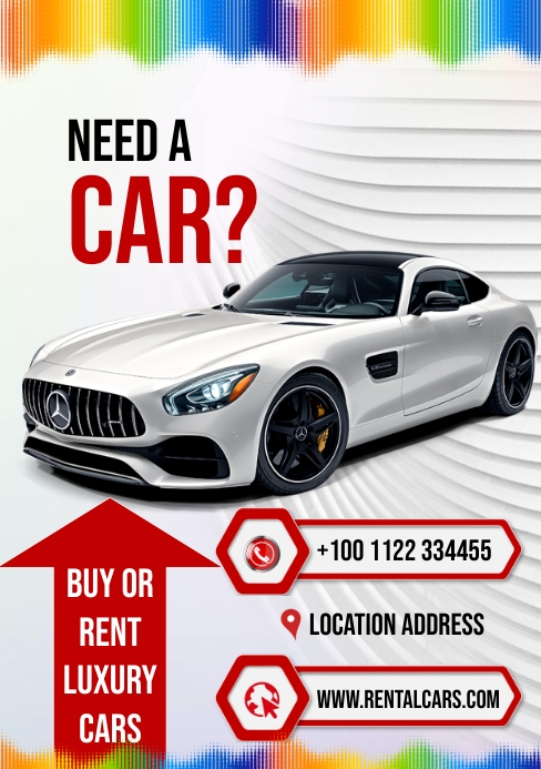 CAR FOR RENT POSTER Template | PosterMyWall