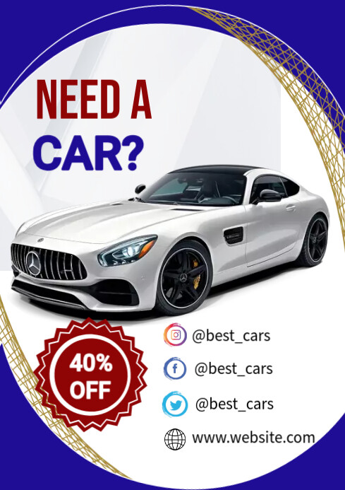 Car For Rent Poster Template | PosterMyWall
