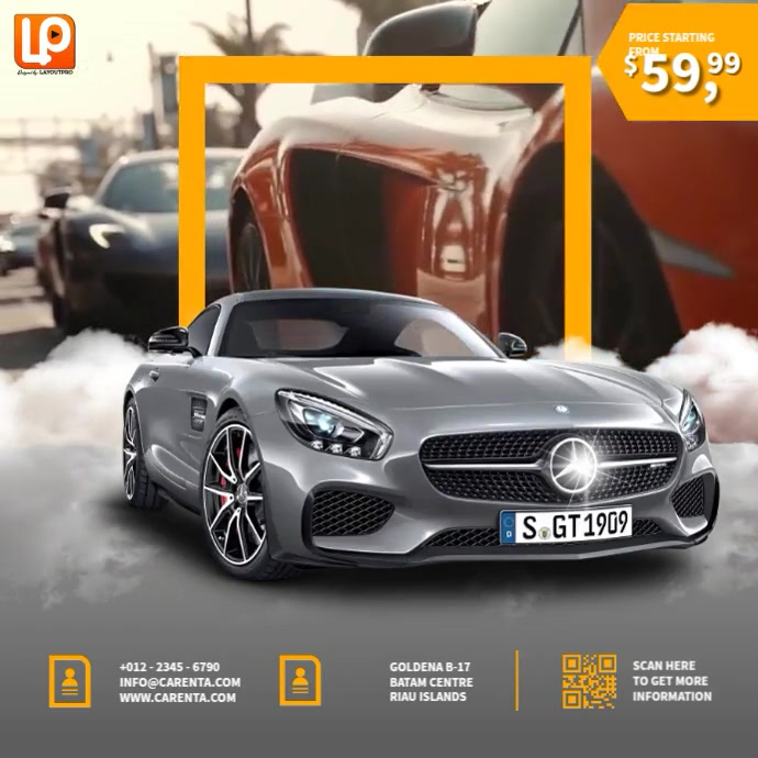 Garage Rent Advert Copy of Car For Rent Vidoe Advertisement | PosterMyWall