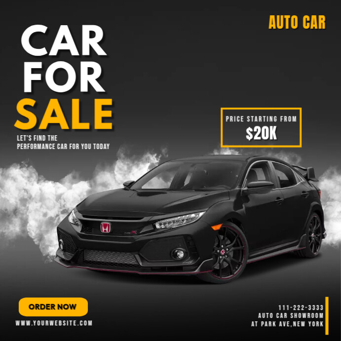 Car For Sale Template | PosterMyWall