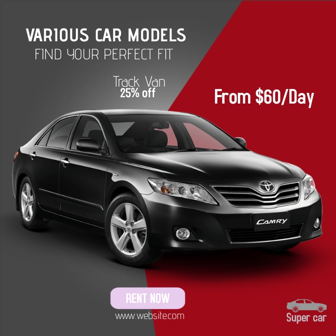 Car Hire Poster Template PosterMyWall