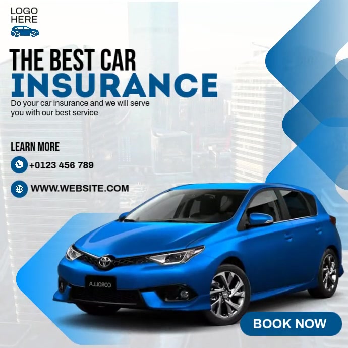 Insurance Advertisement Copy of Car Insurance Ads | PosterMyWall