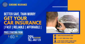 car insurance Facebook Ad template