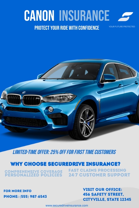 Copy of CAR INSURANCE POSTER | PosterMyWall