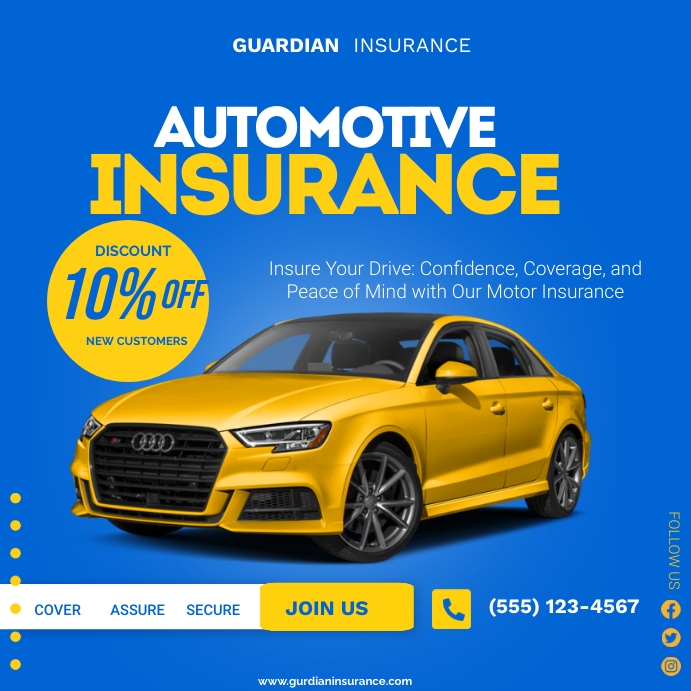 Car insurance poster Template | PosterMyWall