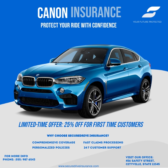 CAR INSURANCE POSTER Template | PosterMyWall