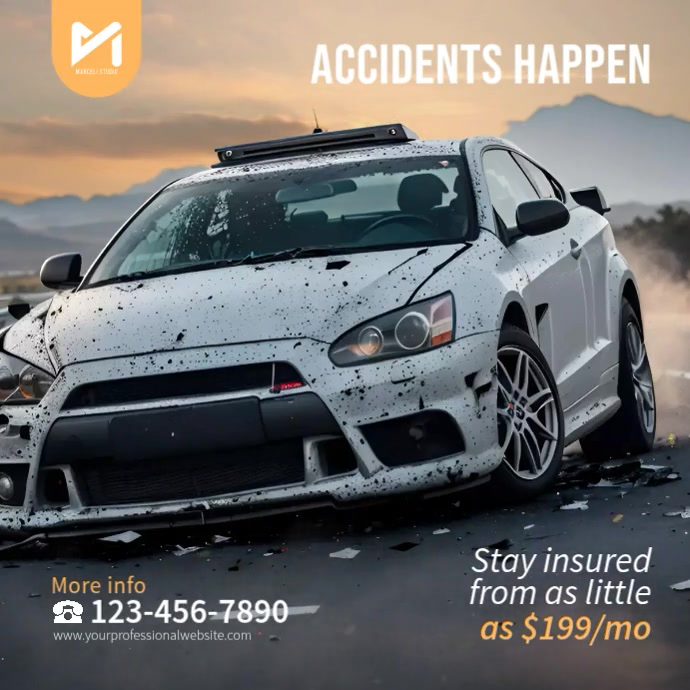 Car Insurance Social Media Template | PosterMyWall