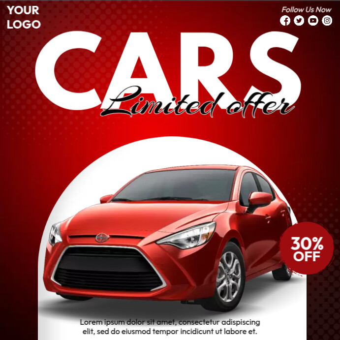 Car Limited Offer Template PosterMyWall