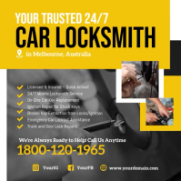Car locksmith instagram template