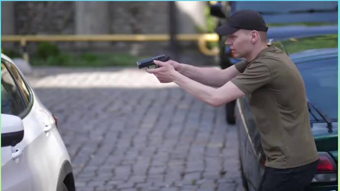 Car man Hijack gun man Zdjęcie tytułowe kanału na YouTube template