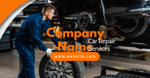 car mechanic services facebook cover template Facebook-Anzeige