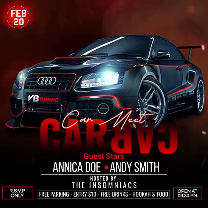 Car Meet Night Template | PosterMyWall