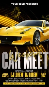 Car Meet Weekend История на Instagram template
