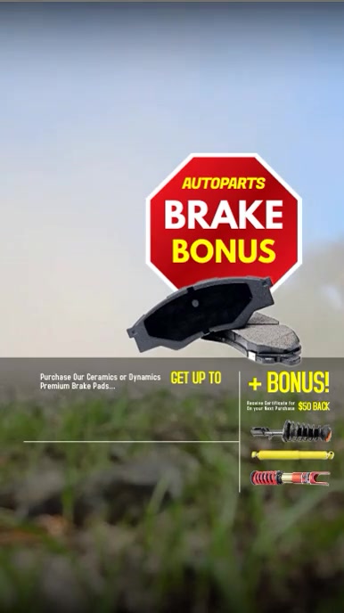 Car Break Display Car Parts Brake Special Video Template | PosterMyWall