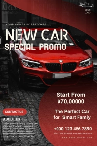 car promo, new car, event Tumblr Graphic template