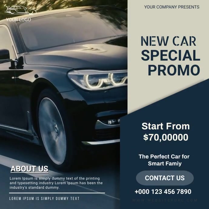 Car Automative Promo Copy of car promo, new car, event | PosterMyWall