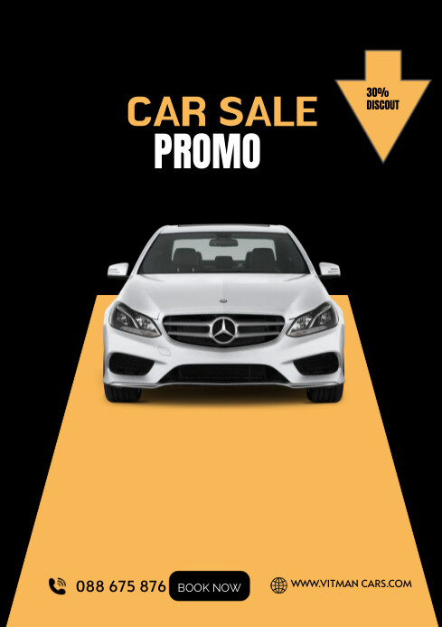 car promo A4 template