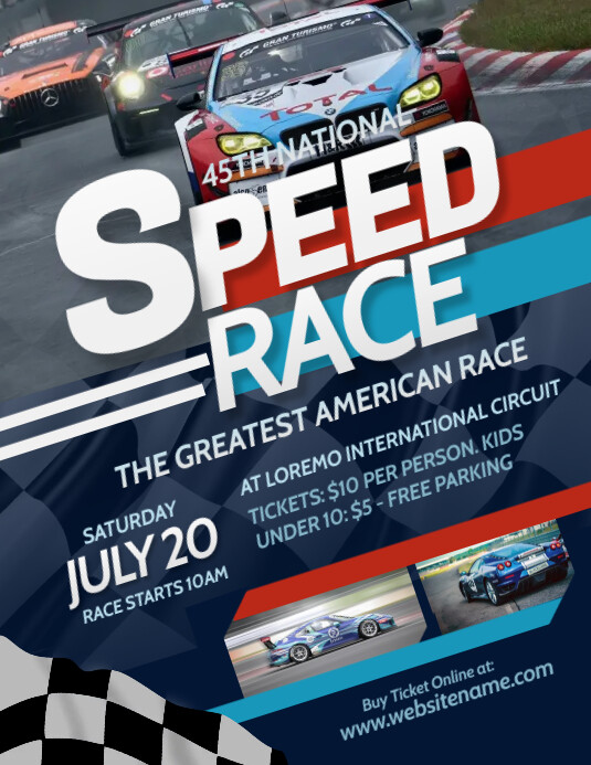 Car Race Flyer Template PosterMyWall