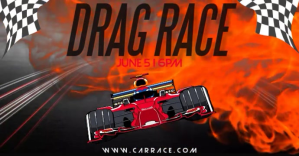 Car Race Template Couverture d'événement Facebook