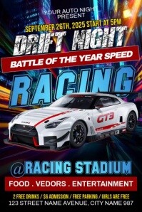 Car Racing Ads Poster template