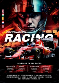 Professional Racing Flyers Drag Racing Flyer Template | PosterMyWall
