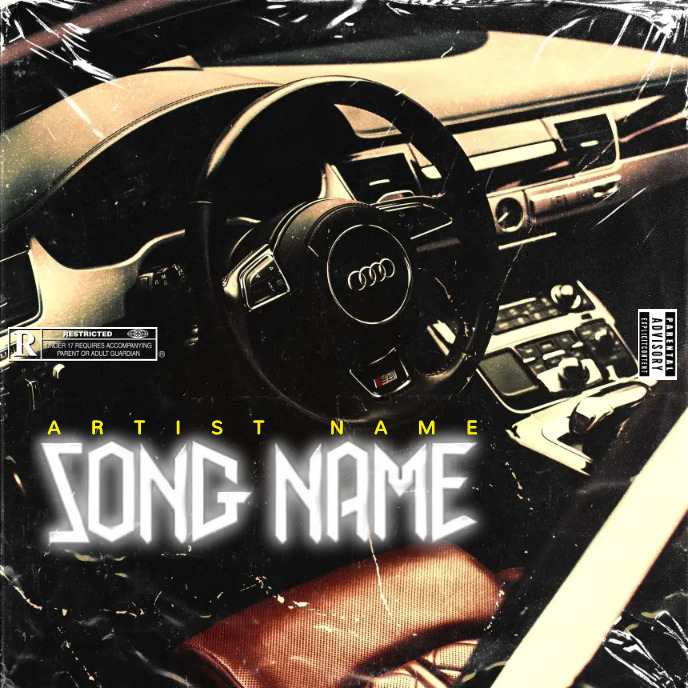 Car rap mixtape cover art design template | PosterMyWall