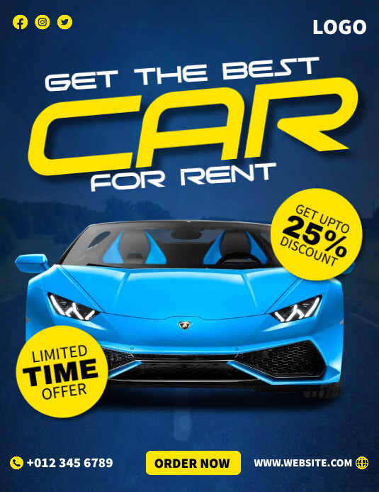Copy of Car Rent Ads | PosterMyWall