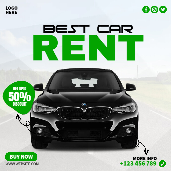 Car Rent Ads Template | PosterMyWall