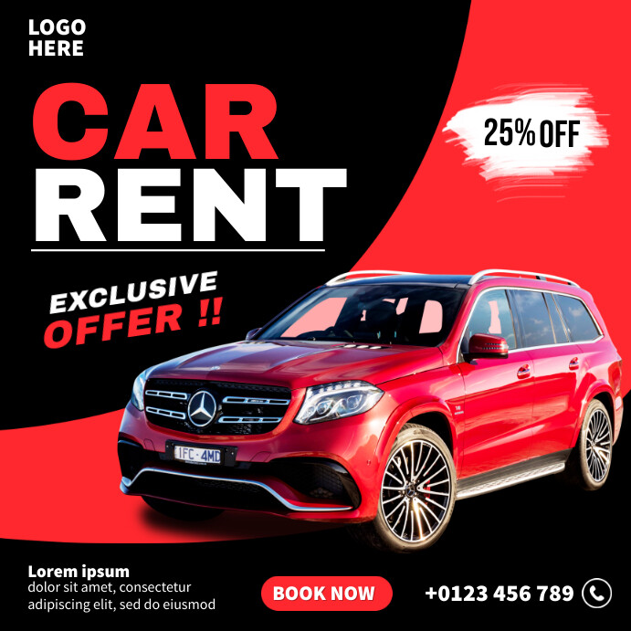Garage Rent Advert Copy of Car Rent Ads | PosterMyWall