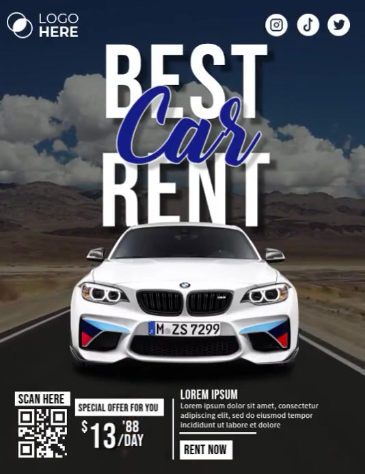 Plantilla de Car Rent Ads | PosterMyWall