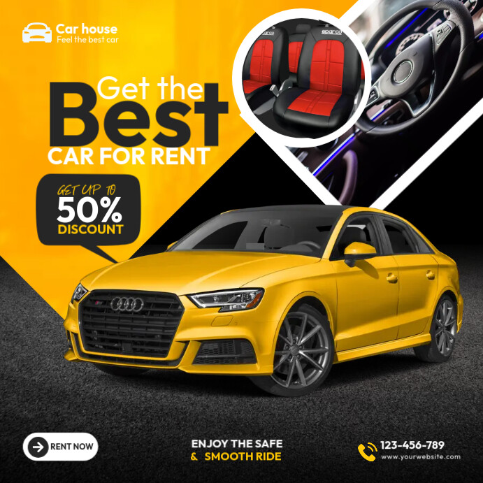 Car rent and sale ad template | PosterMyWall