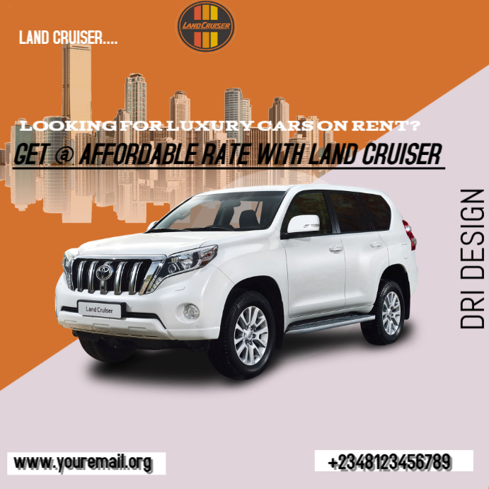 Plantilla de Car rent design template | PosterMyWall