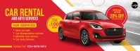 Car Rent Facebook Cover template