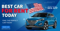 Car Rent Independence Day Facebook Shared Image template