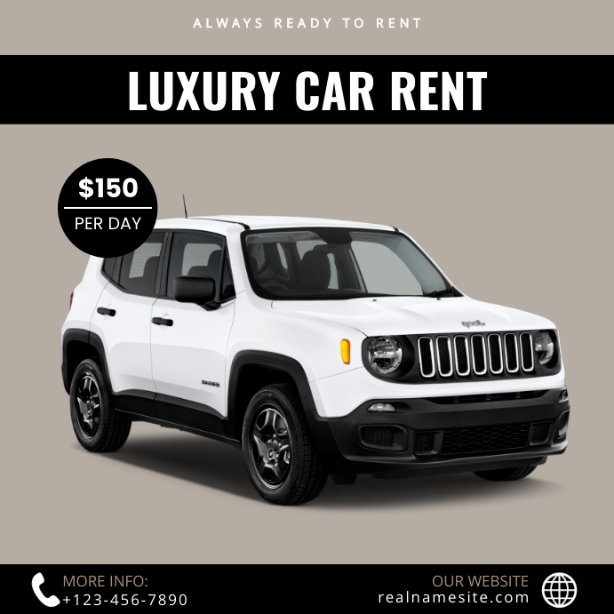 Plantilla de Car Rent Instagram Post | PosterMyWall